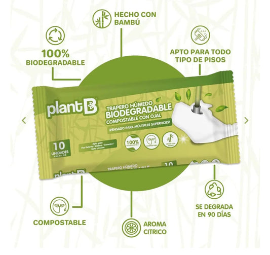 Traperos Desechables Compostables 10un