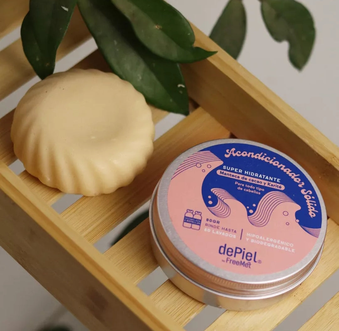 Acondicionador Solido 100% Natural 60g Freemet