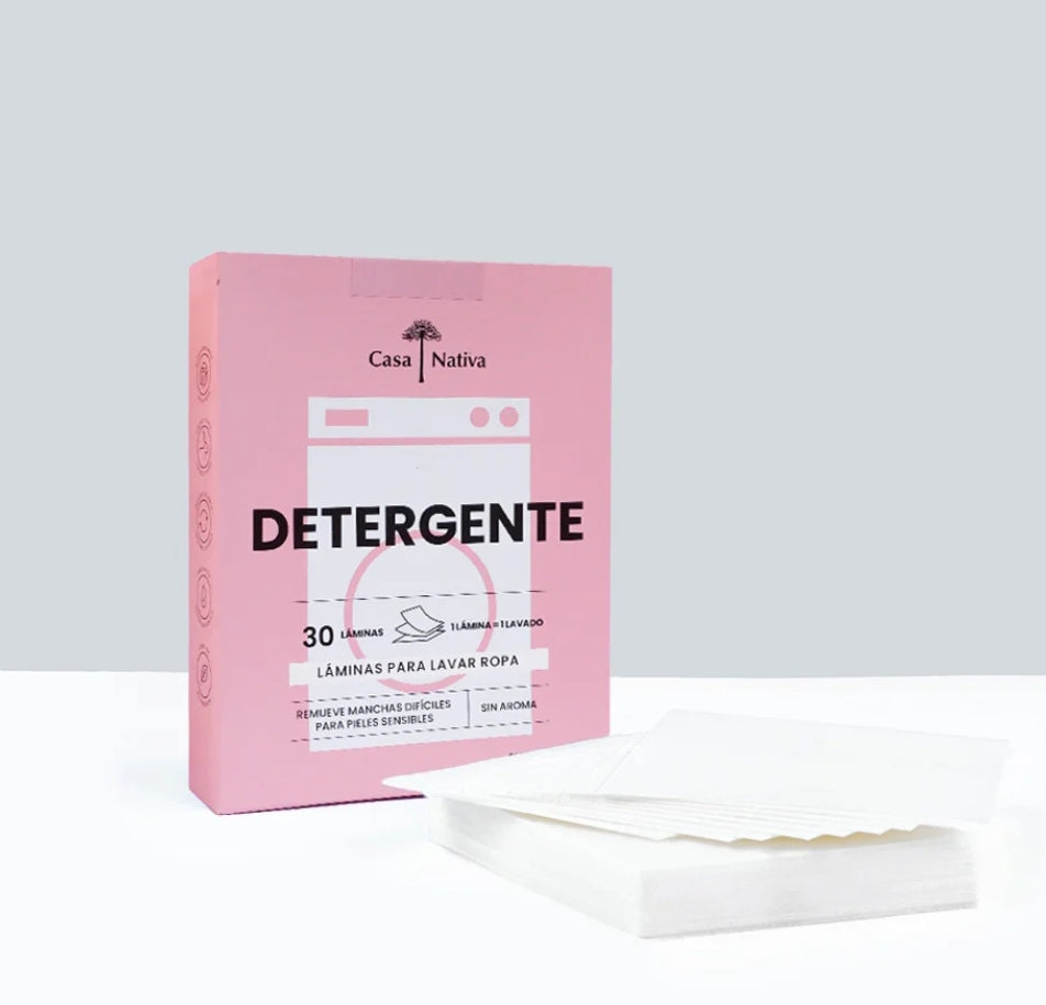 Detergente en Laminas Sin Aroma 30 Unidades