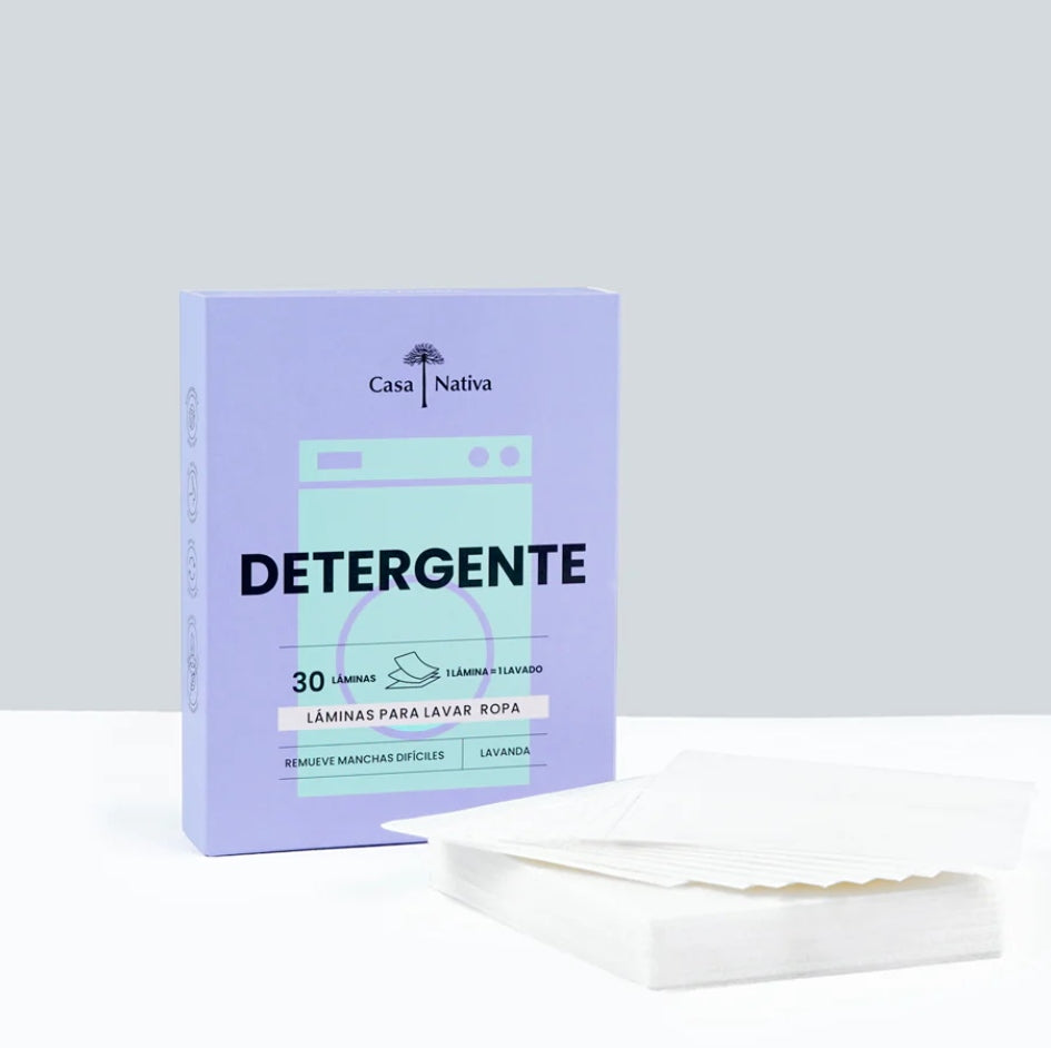 Detergente Laminas Aroma Lavanda 30un Casa Nativa