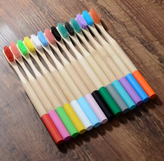 Cepillos Dentales Adultos Redondos Bambú