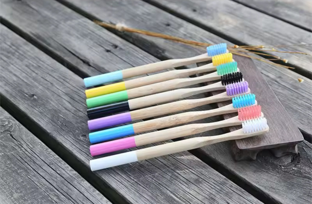 Cepillos Dentales Adultos Redondos Bambú