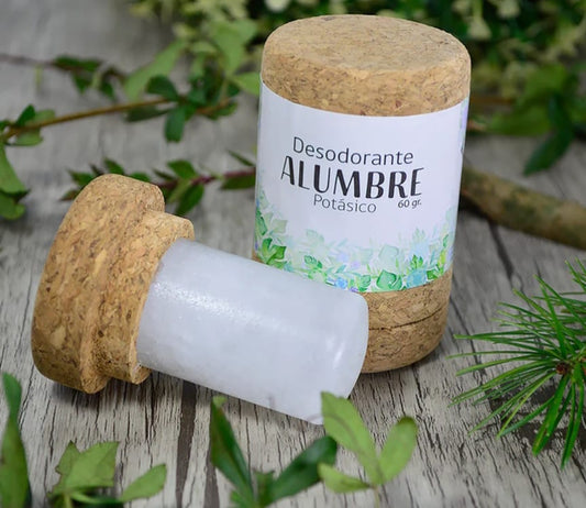 Desodorante Piedra Alumbre Envase de Corcho 60g