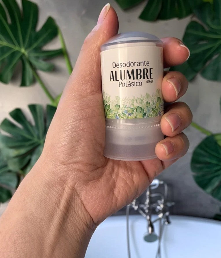 Desodorante Piedra Alumbre Envase de Plástico 60g