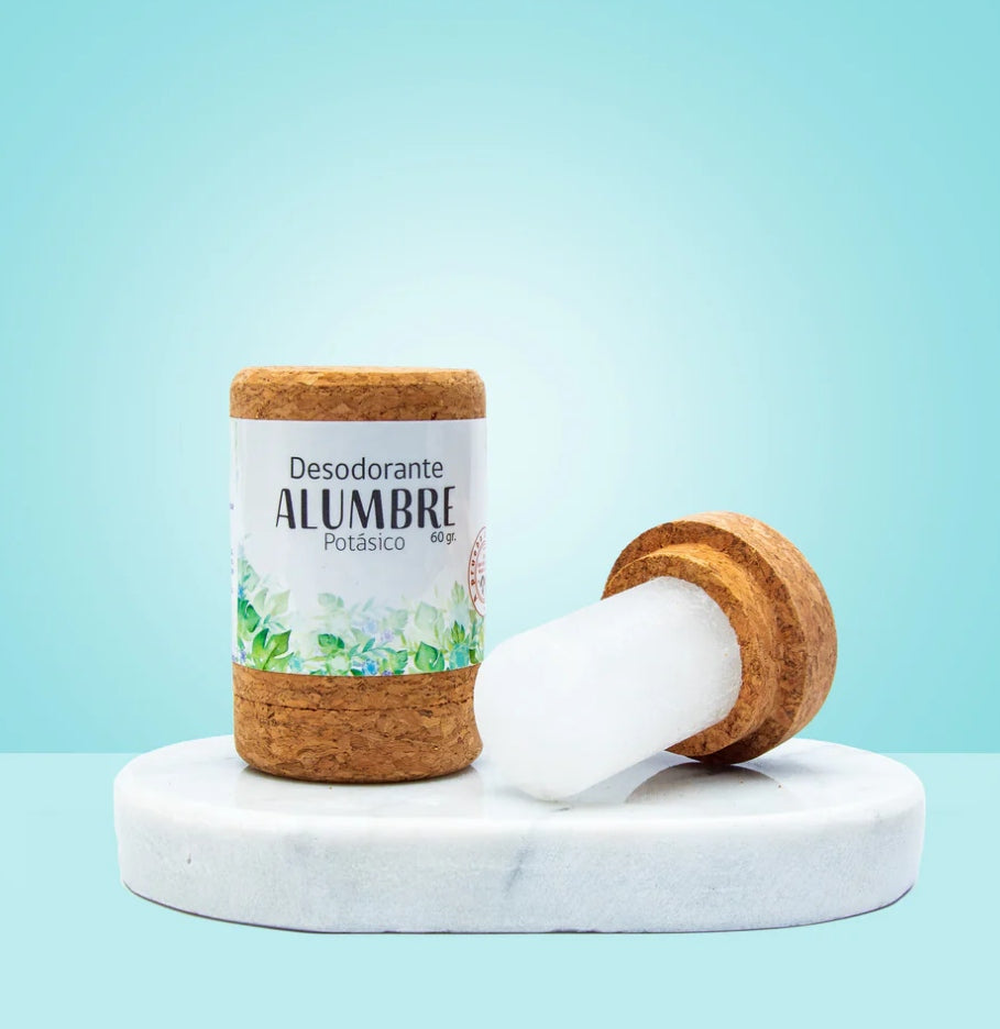Desodorante Piedra Alumbre Envase de Corcho 60g