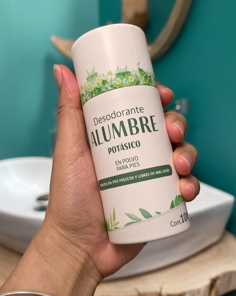 Polvo Piedra Alumbre para Pies 100g