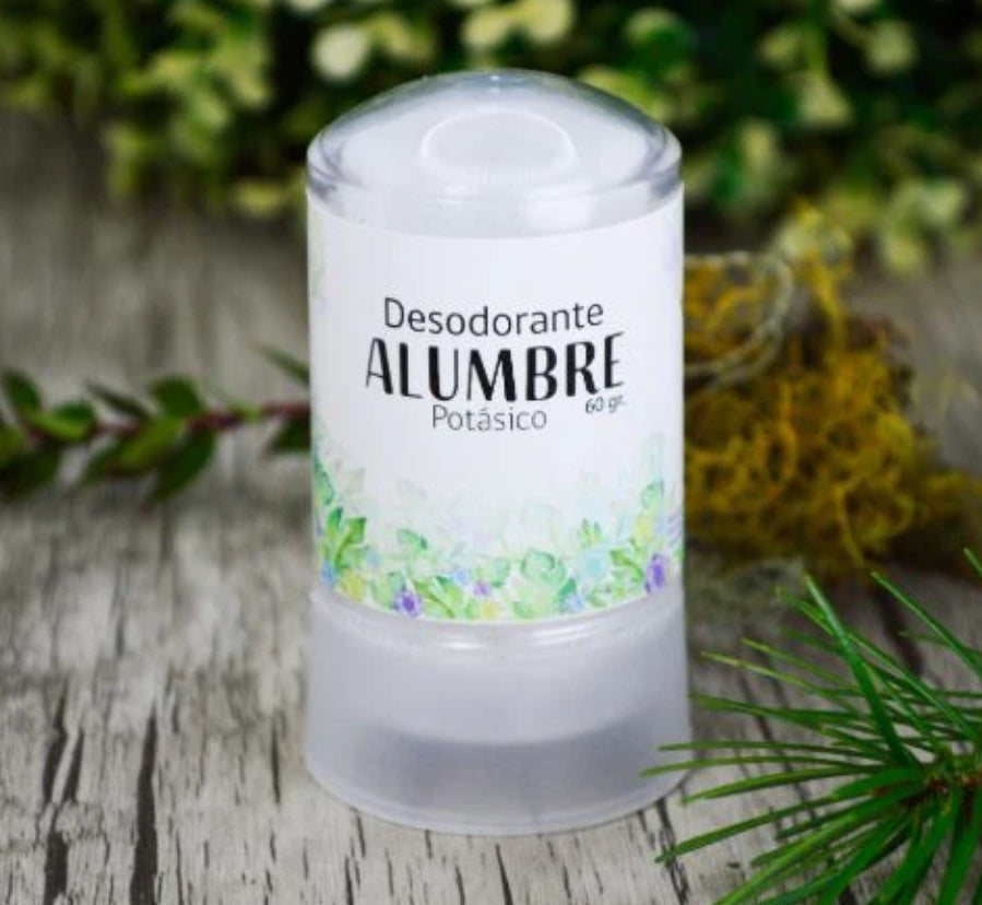 Desodorante Piedra Alumbre Envase de Plástico 60g