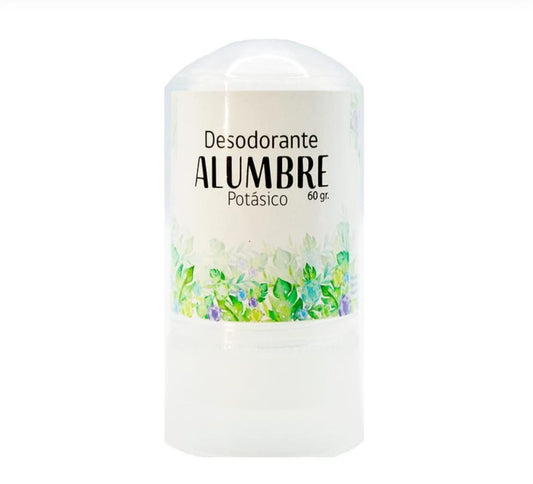 Desodorante Piedra Alumbre Envase de Plástico 60g
