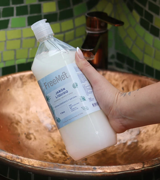 Jabón Líquido Menta Pino 1 Litro Freemet