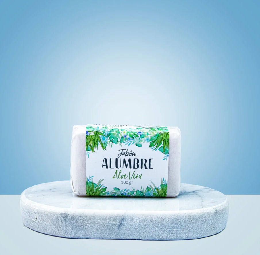 Jabón Áloe Vera más Carbón Activado 100g Hbm