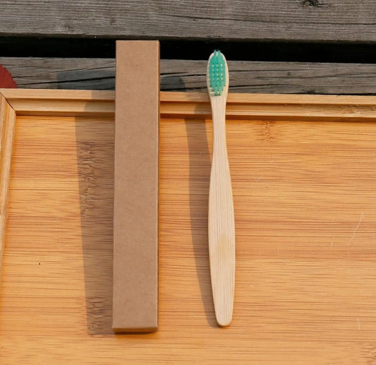 Cepillos Dentales Niños Planos de Bambú