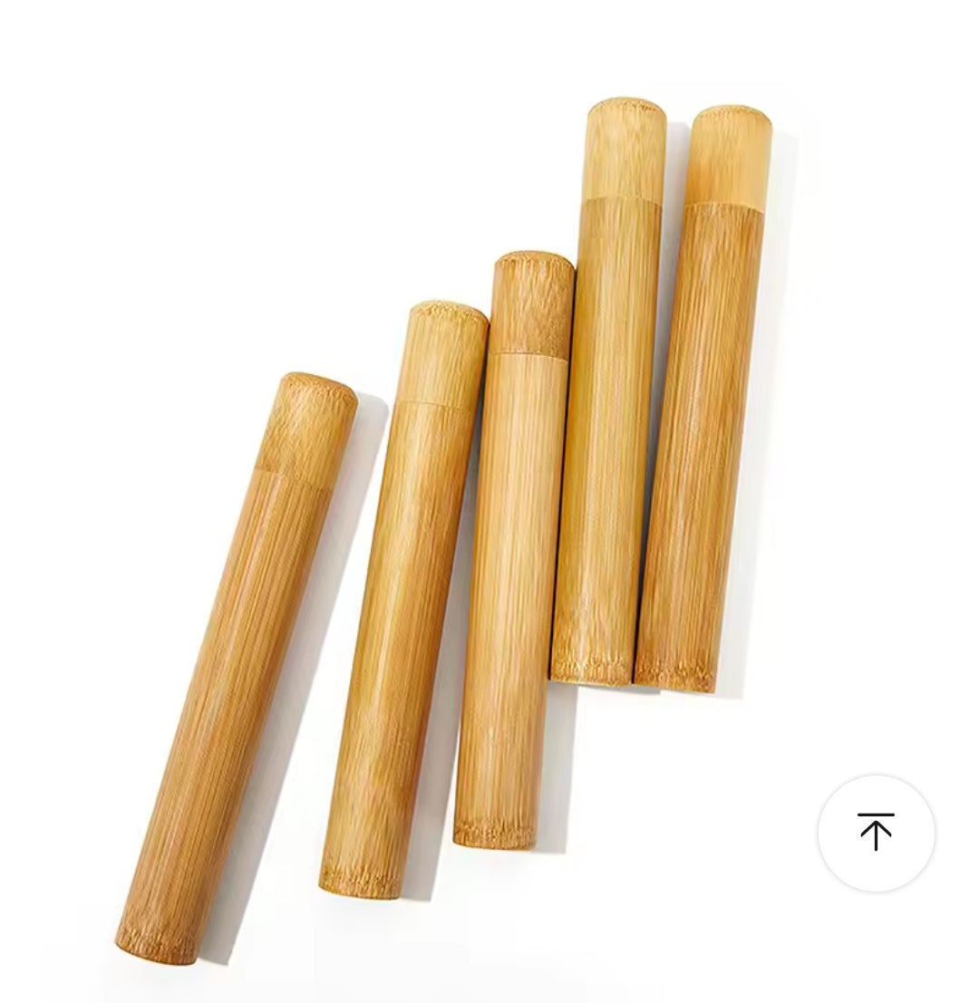 Porta Cepillo Dental Bambú 21cm