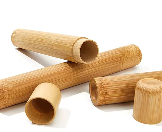 Porta Cepillo Dental Bambú 21cm