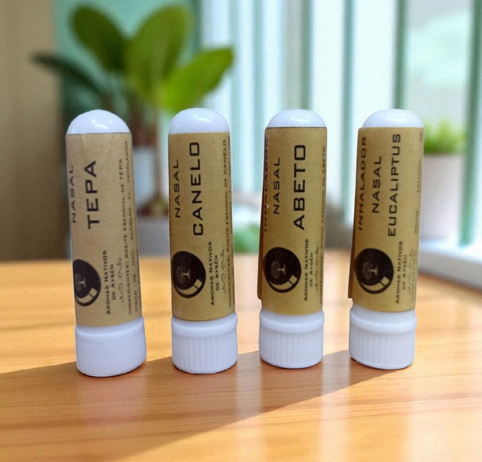 Inhalador Nasal Sin Químicos Aromas Nativos de Aysen