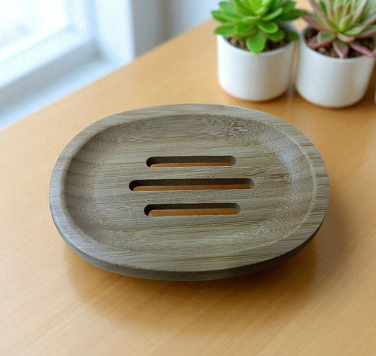 Jabonera Cuadrada o Ovalada Bambú