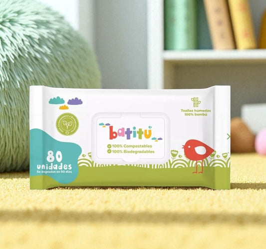 Toallitas Húmedas Biodegradable 80un