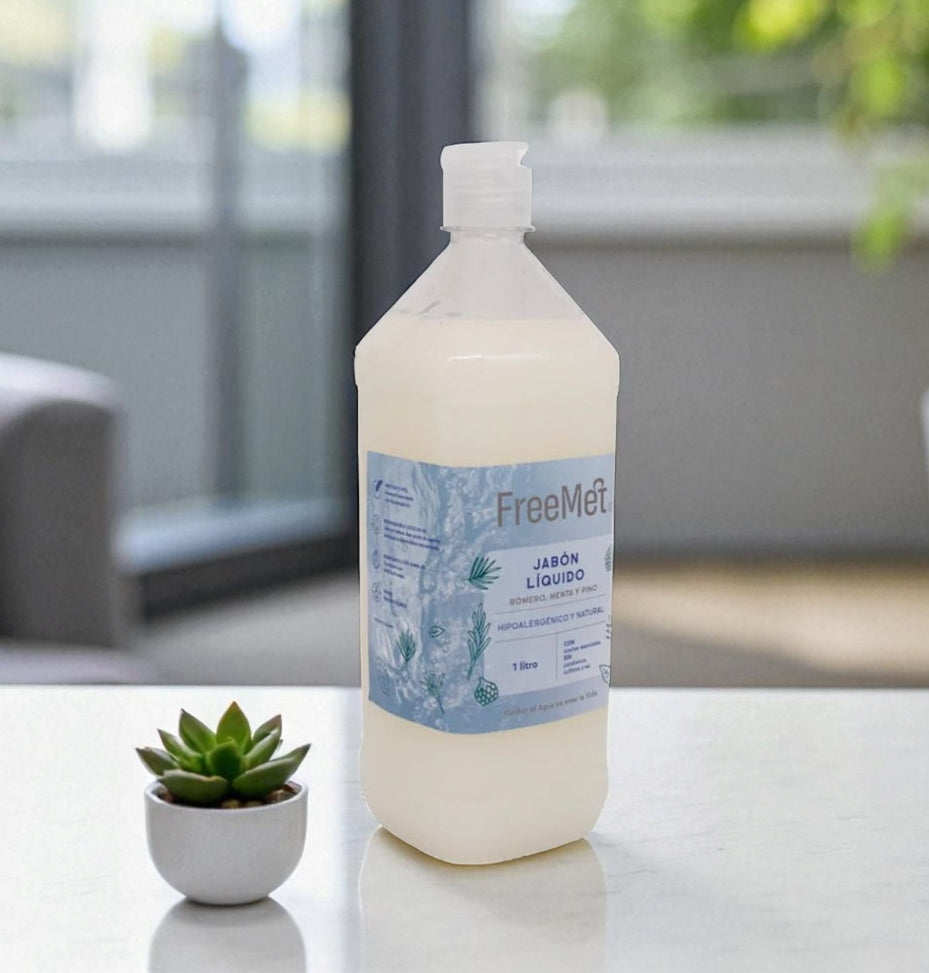 Jabón Líquido Menta Pino 1 Litro Freemet