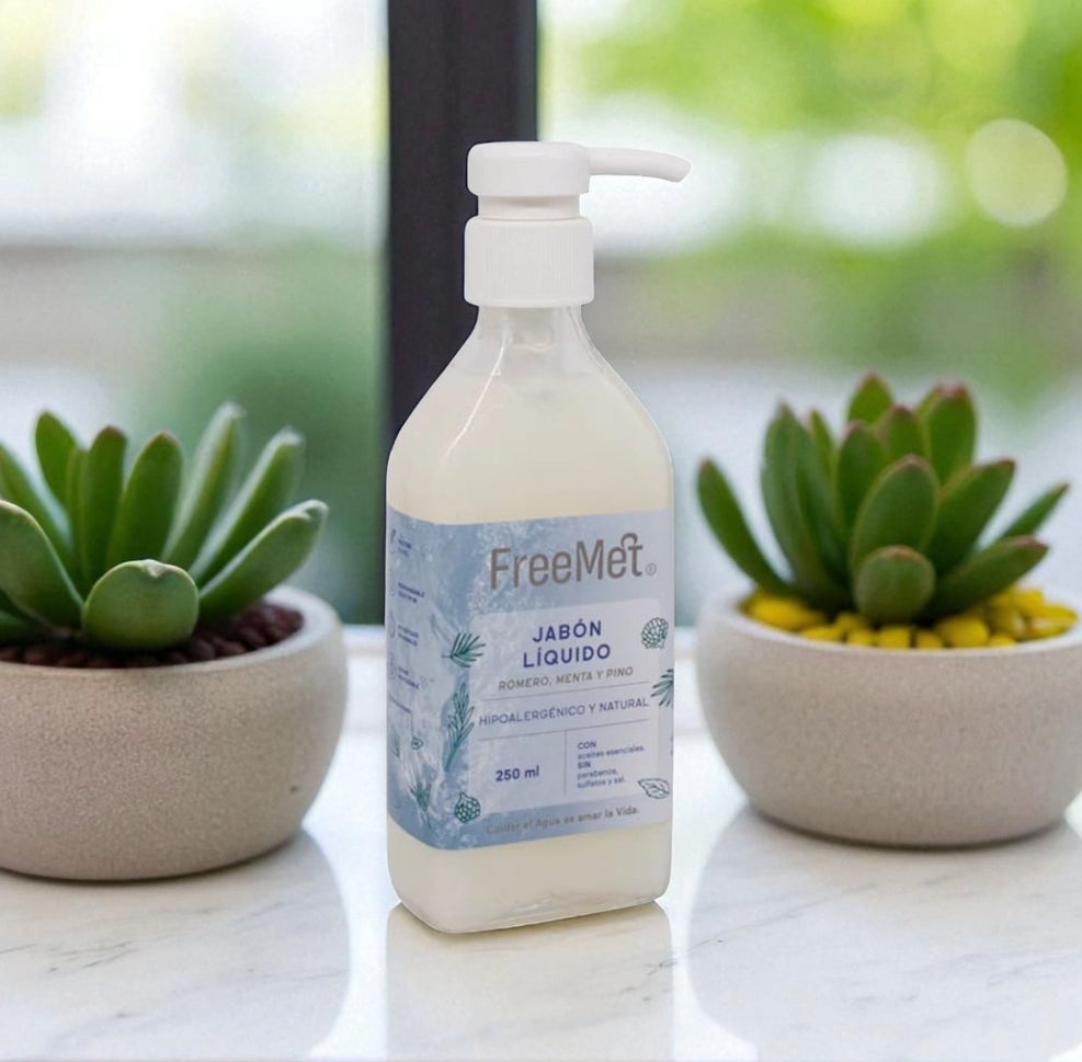 Jabón Líquido Menta Pino 250ml Freemet