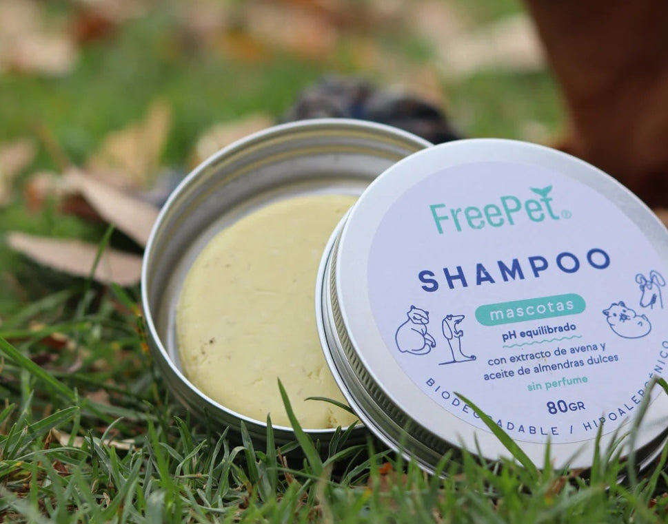 Shampoo Solido Mascotas 80g Freemet