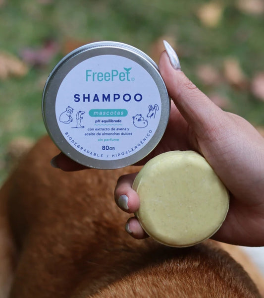 Shampoo Solido Mascotas 80g Freemet