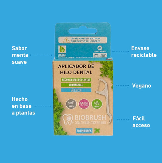 Aplicador Hilo Dental 50 Unidades