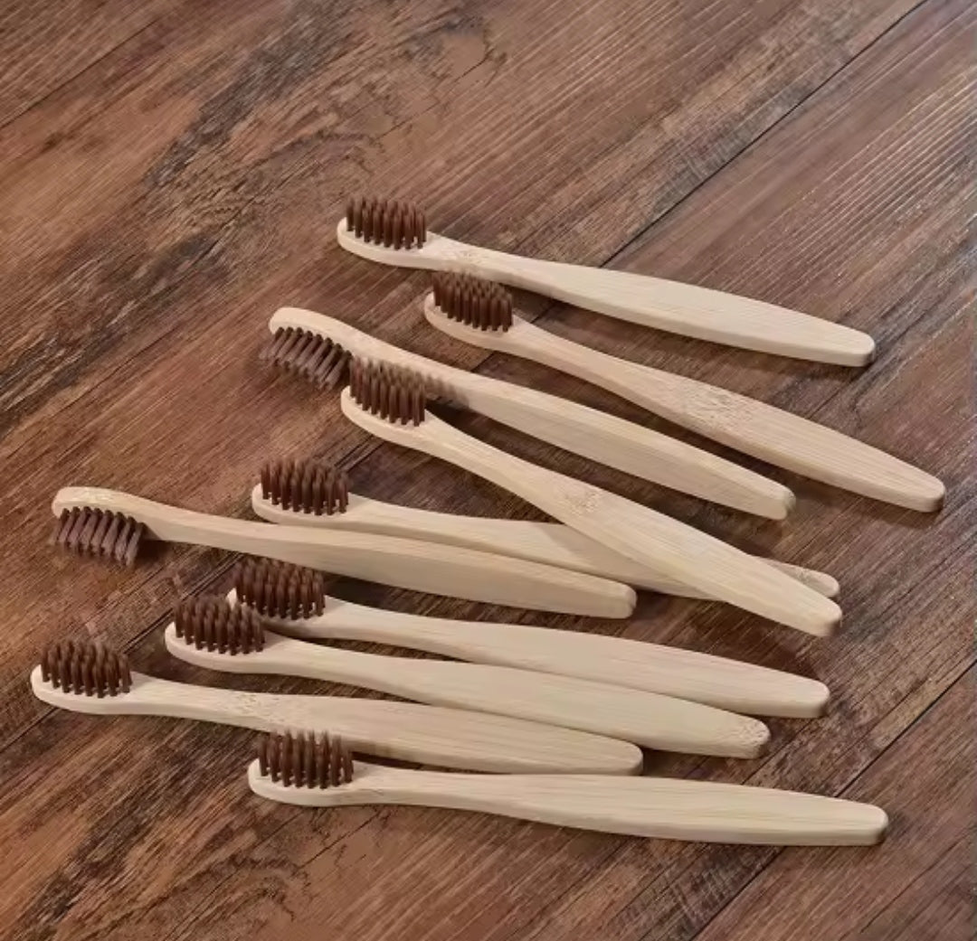 Cepillos Dentales Niños Planos de Bambú