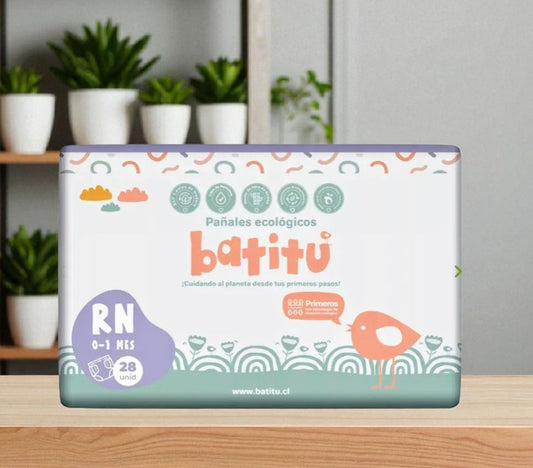 Pañales Desechables y Compostables Talla RN 28 Unidades