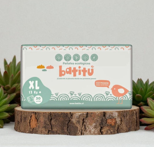 Pañales Desechables y Compostables Talla XL 30 Unidades