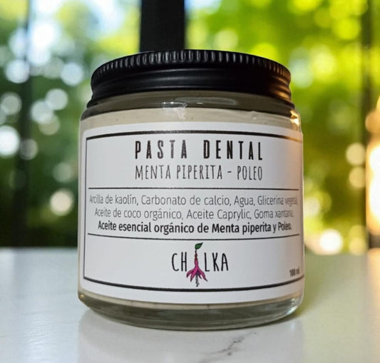Pasta Dental Artesanal Sin Flúor Menta 100g