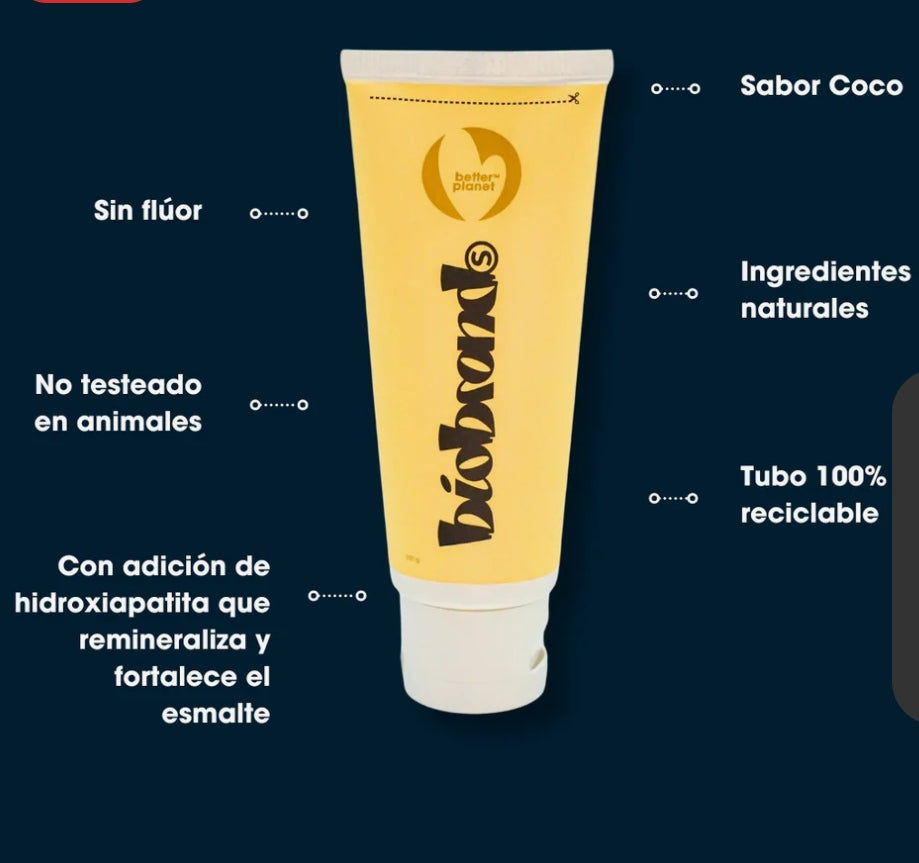 Pasta Dental Natural Sabor a Coco 100g
