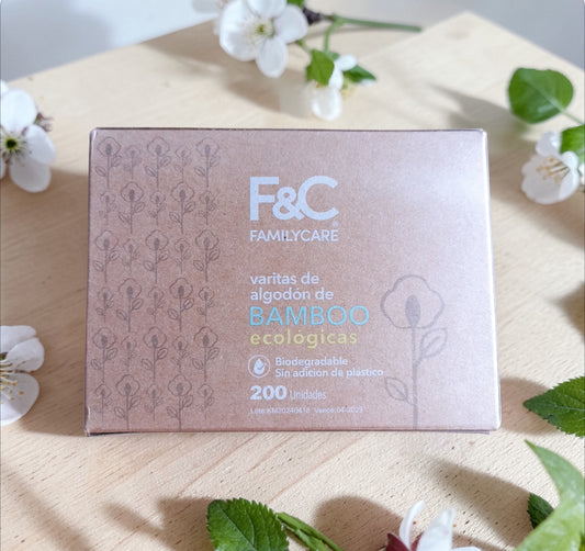 Cotonitos o Varitas de algodón de bambú 200un
