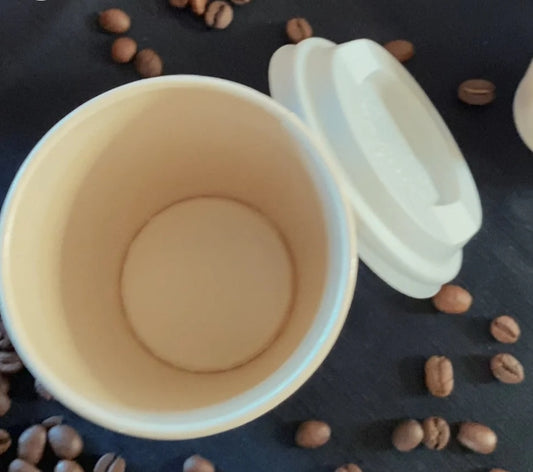Pack de Vasos y Tapas para Café Compostables 50un