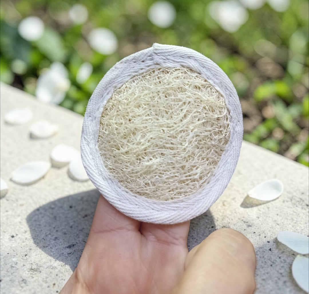 Esponja Exfoliante de Luffa Redondo 18x18