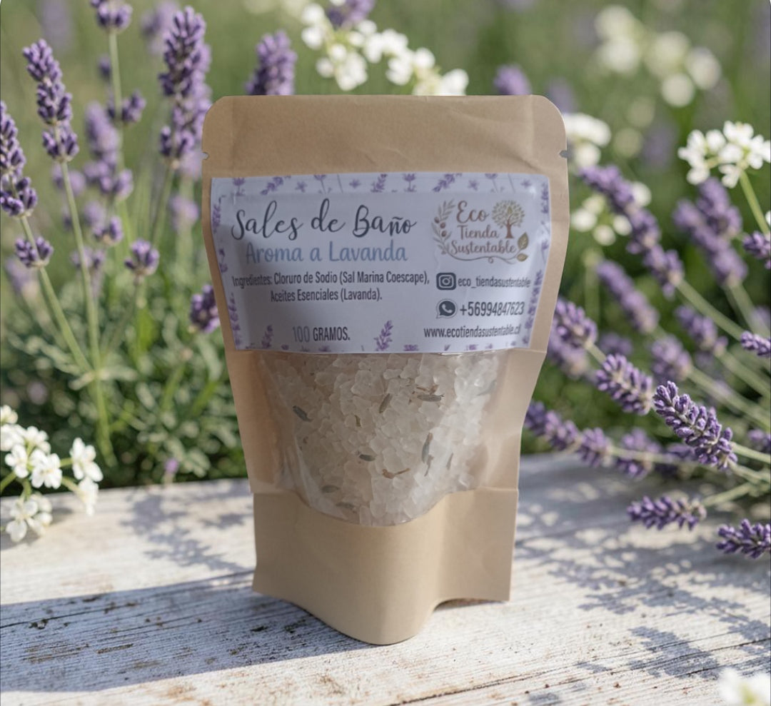 Sal para el Baño de Maqui, Eucalipto y Lavanda 100g