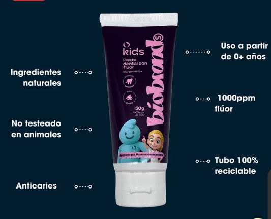 Pasta Dental para Niños con Flúor 50ml
