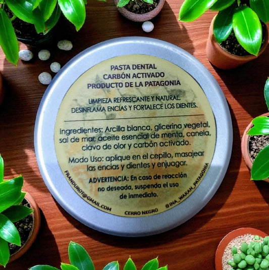 Pasta Dental Carbón Activado 100% Natural 60g