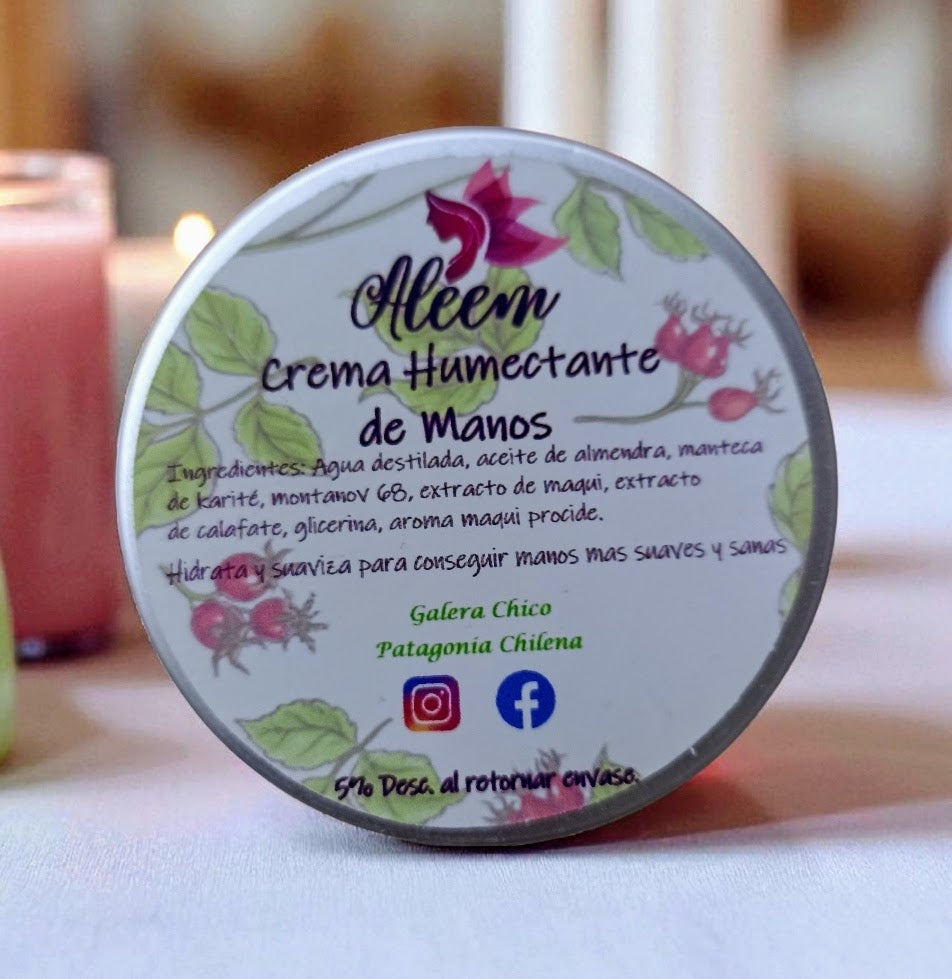 Crema Humectante de Manos Natural 60ml