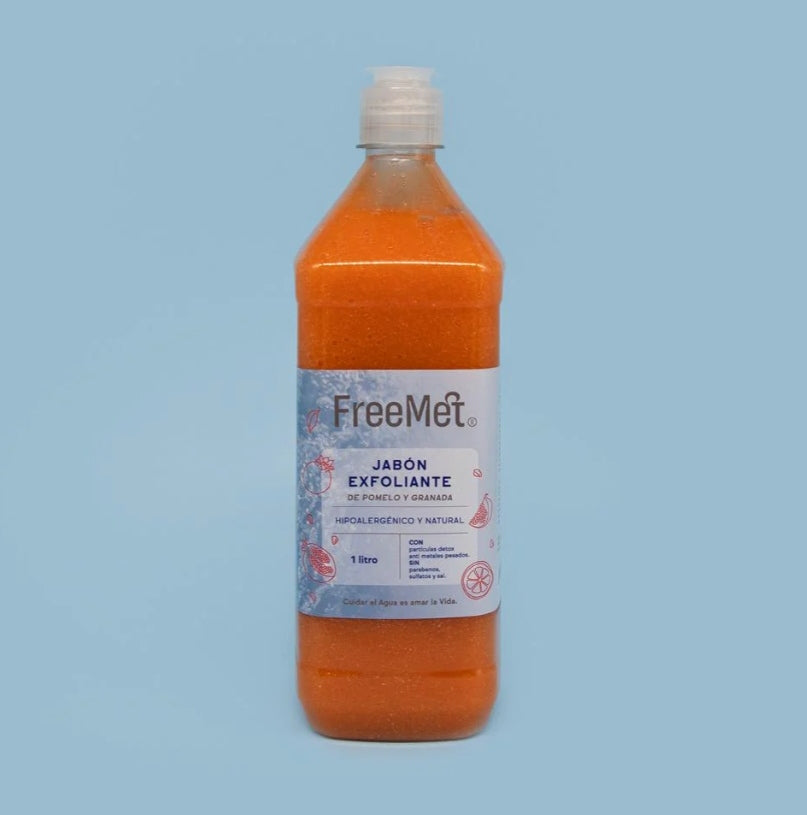 Jabón Exfoliante Líquido Pomelo Granada 1 Litro Freemet