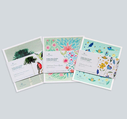 Paños Reutilizables Compostables 3un Casa Nativa