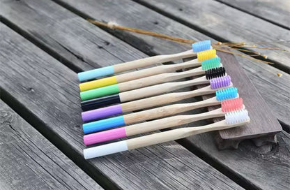 Cepillos Dentales Adultos Redondos Bambú