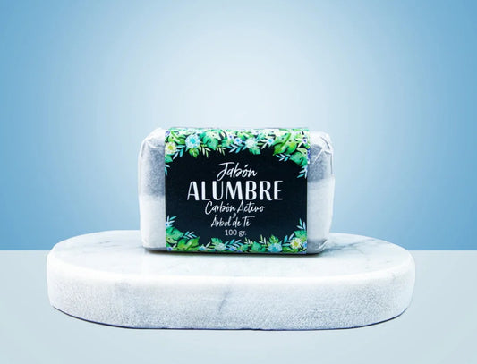 Jabón Piedra Alumbre y Carbón Activado 100g Hbm