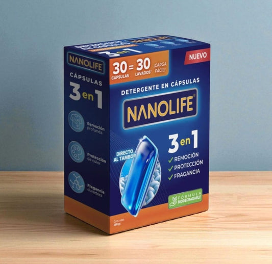 Detergente en Cápsulas Biodegradable Nanolife
