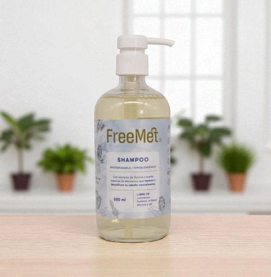 Shampoo Líquido Quinoa 500ml Freemet
