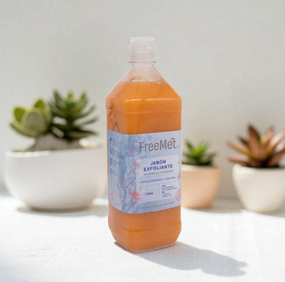 Jabón Exfoliante Líquido Pomelo Granada 1 Litro Freemet