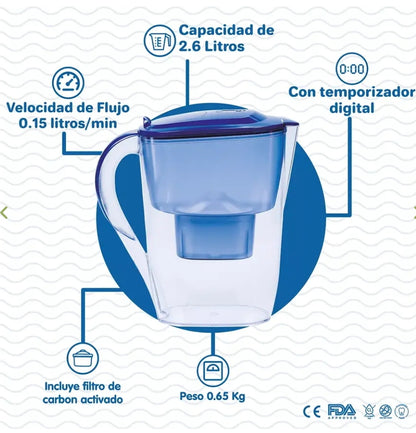 Jarro Purificador de Agua 2.6 Litros