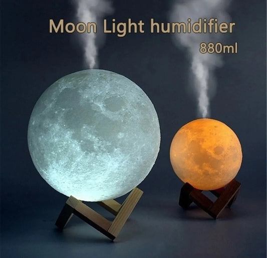 Difusor o Humificador de Aceite Esenciales Tipo Luna