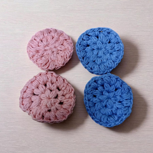 Almohadillas Desmaquillante Reutilizables Algodon 4un