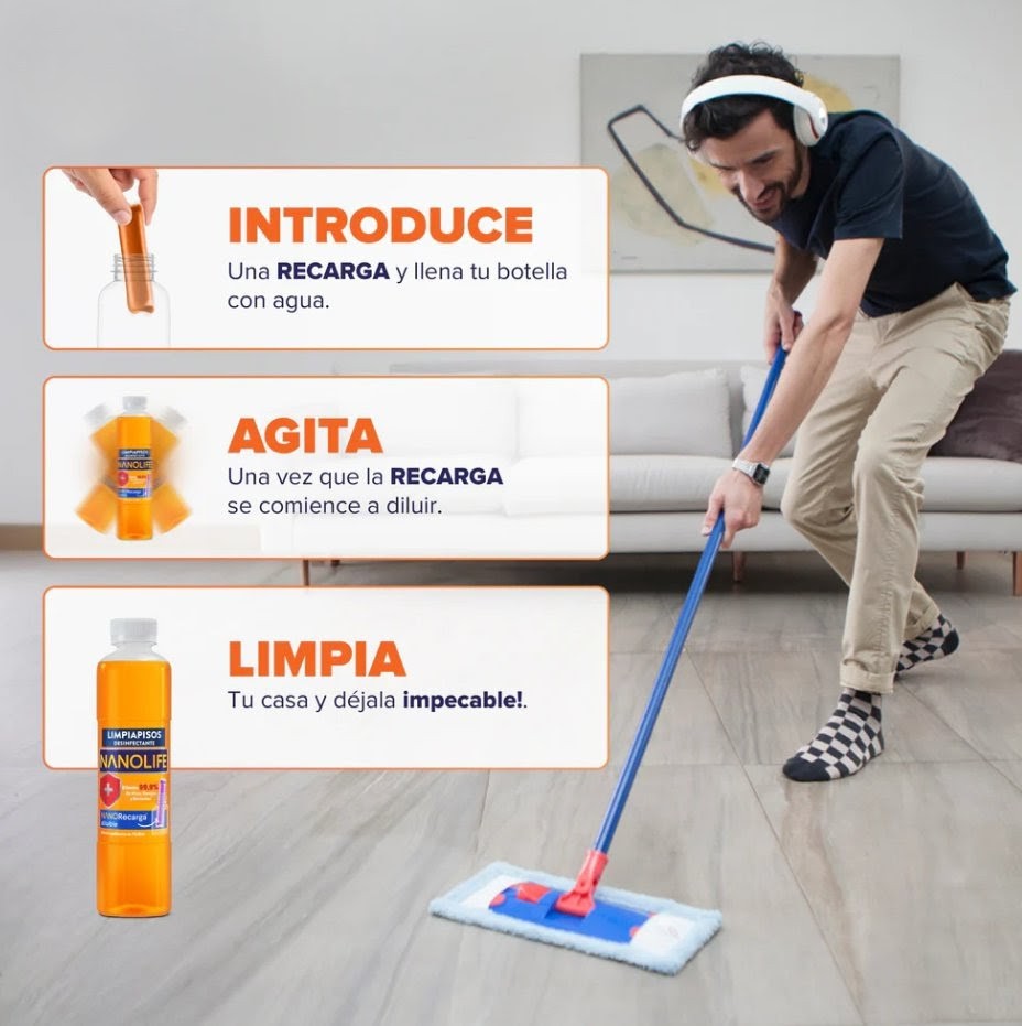 Recarga Limpiador de Pisos 1 Litro Aroma Lavanda
