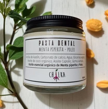 Pasta Dental Artesanal Sin Flúor Menta 100g