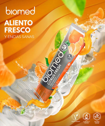 Pasta Dental Natural Sin Flúor Citrus 100g